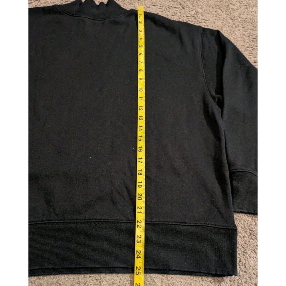 Alo Yoga Refresh Pullover Mock Neck Black Sweatshirt Women's Small - Picture 6 of 7